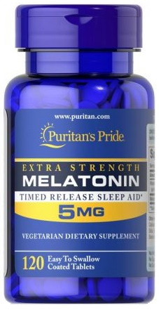 Мелатонін Puritan's Pride - Melatonin 5 мг (120 таблеток)