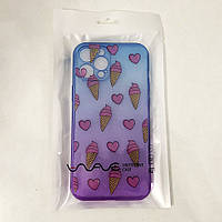 Чохол для Iphone 12 Pro Max рожево-синій Морозиво