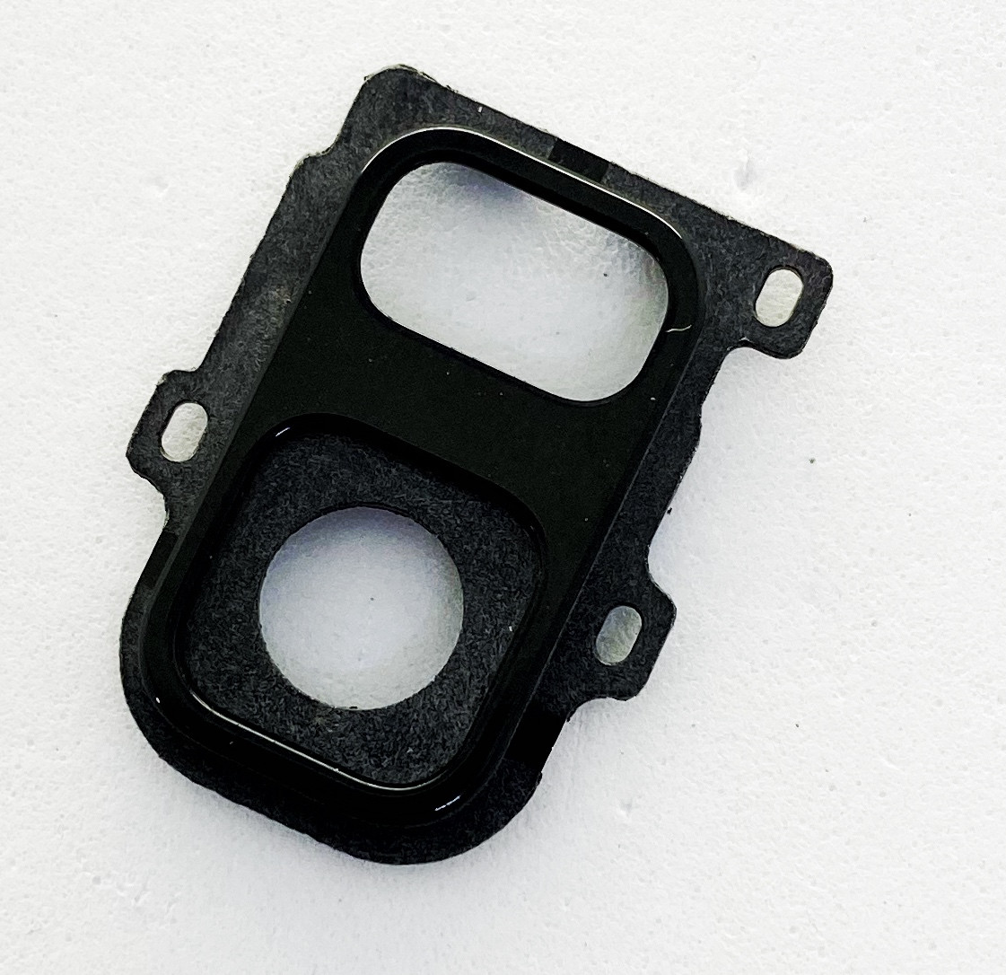 Скло камери для Samsung A600F Galaxy A6 (2018), з рамкою чорного кольору