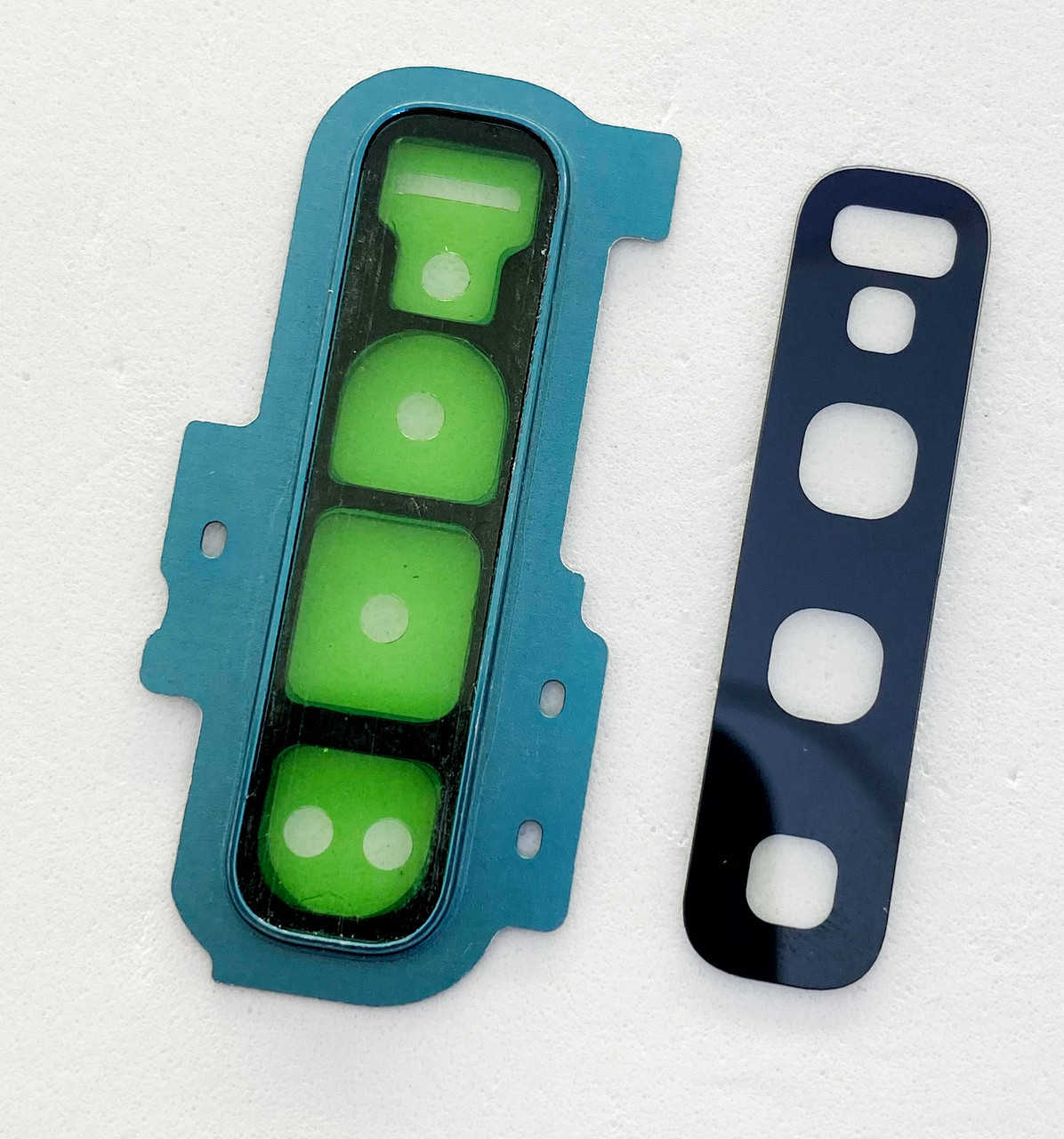 Скло камери Samsung G975 Galaxy S10 Plus, з рамкою зеленого кольору, Prism Green