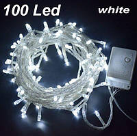 Світлодіодна гірлянда LED Star X-MAS 100 Led Cool White прозорий провід