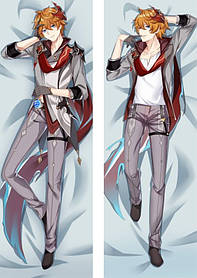 150х50см Тарталья Геншин Удар Genshin Impact Tartaglia Подушка Дакімакура зі знімною наволочкою аніме