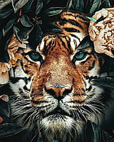 40*50см БЕЗ підрамника "Тигр", ТМ АлМазка - Алмазна мозаїка