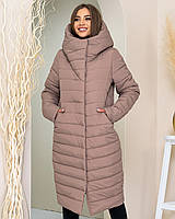 Жіноче зимове пальто арт. 180, кава