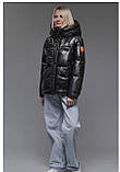 Мега модна зимова куртка з екошкіри, фото 2
