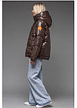 Мега модна зимова куртка з екошкіри, фото 9