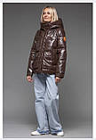 Мега модна зимова куртка з екошкіри, фото 7