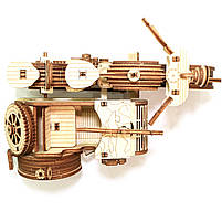 Дерев'яний конструктор Мотоцикл з коляскою UnityWood «Moto R Sahara» 3D пазл 129 деталей 17*13*8 см (UW-005), фото 8