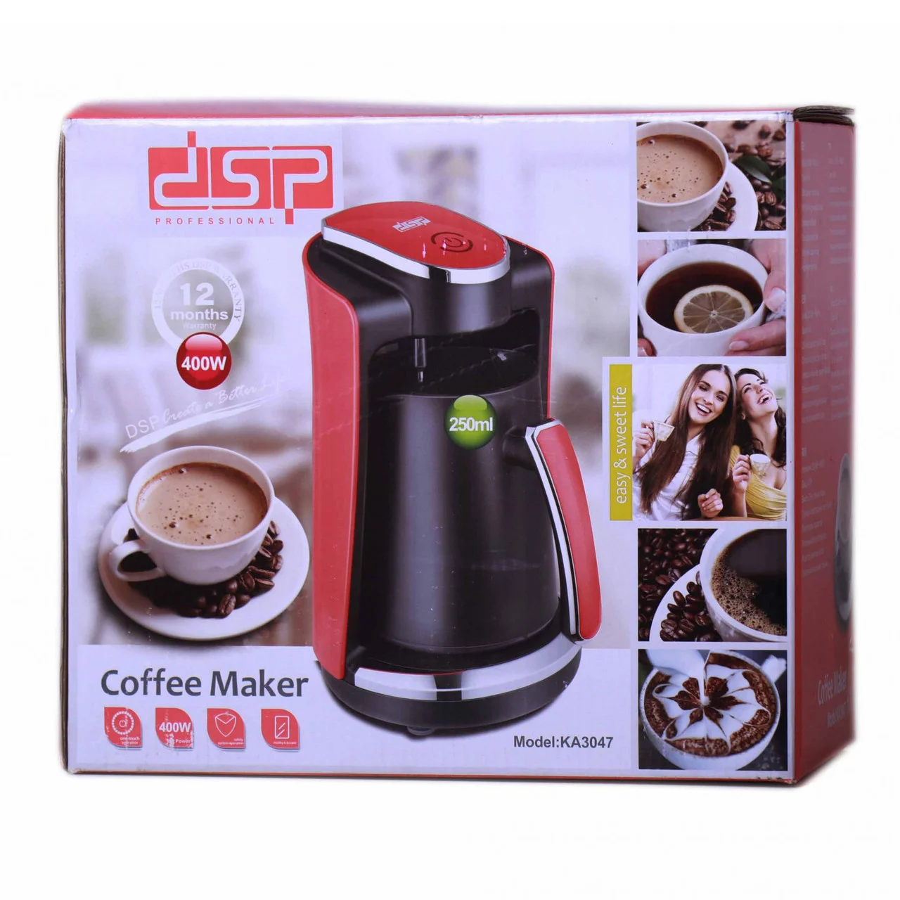 Кавоварка DSP KA3047-Red