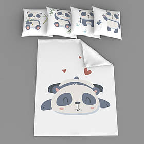 Набір сатинових панельок "Закохана панда"