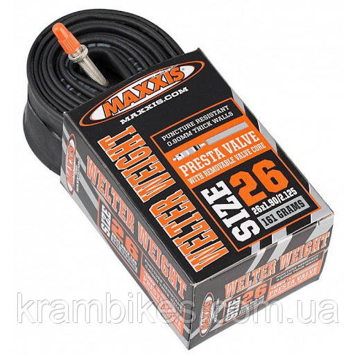 Камера Maxxis Welter Weight 26x1.90/2.125 FV 161 grams