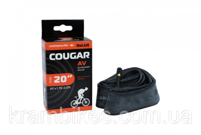 Камера велосипедна Comanche COUGAR 20"х1.75/2.125 AV 40мм