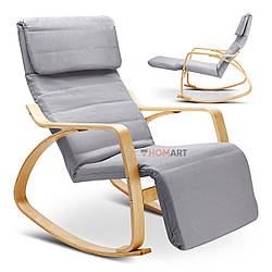 Крісло-гойдалка Homart HMRC-023 світло-сірий (9303)