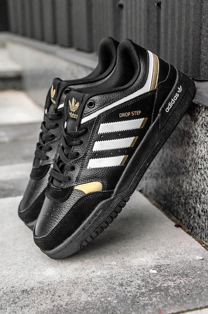 Кросівки чоловічі чорні Adidas Drop Step (07170)