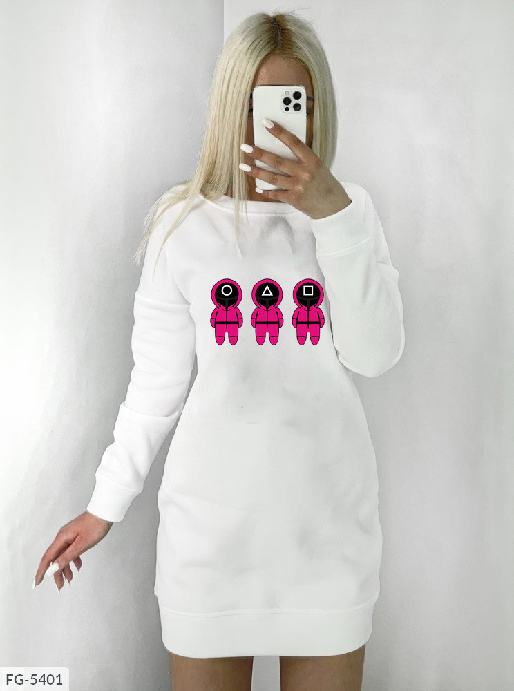 Сукня худі з принтом "Гра в кальмара", фото 1