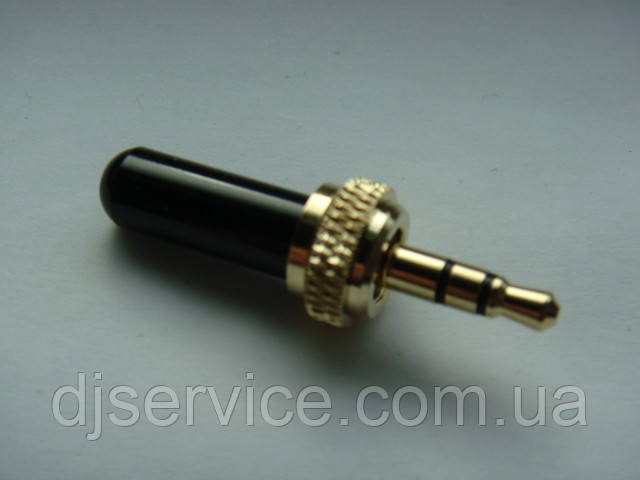 Разьем 3.5 мм мініджек lock 1шт з різьбленням, гайка для Sennheiser ME2, ME3, Sony