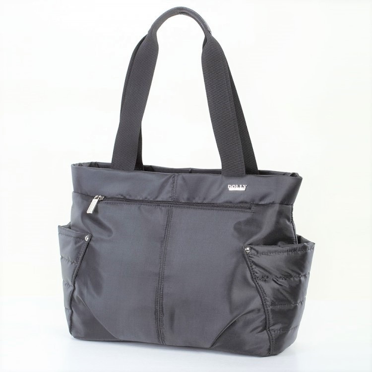 Сумка жіноча тканинна модна темно-сіра 37* 26 см на щодень Dolly 471