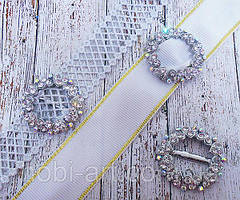 Металева пряжка для бантиків  № 08  32х32 мм