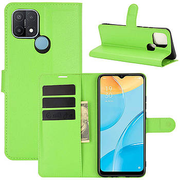 Чохол-книжка Litchie Wallet для Oppo A15 Green