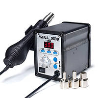 Паяльна станція YIHUA 959D термофен для пайки 650W пайка SMD, BGA, QFP, метал. корпус