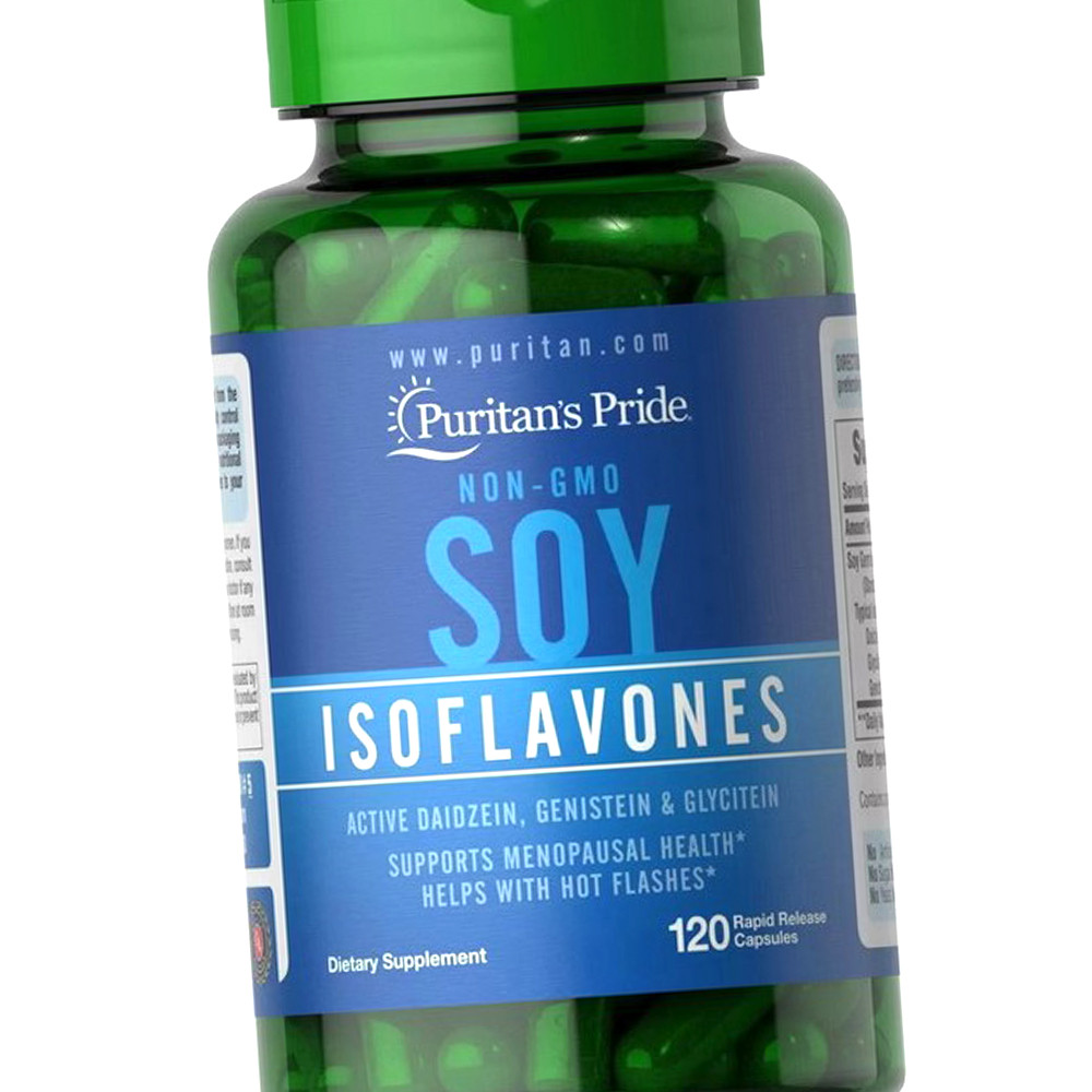 Ізофлавони сої Puritan's Pride Soy Isoflavones 120 гел капсул