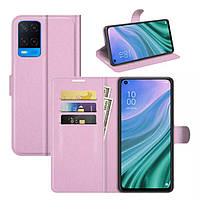 Чехол-книжка Litchie Wallet для Oppo A54 Pink