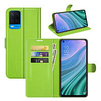 Чехол-книжка Litchie Wallet для Oppo A54 Green