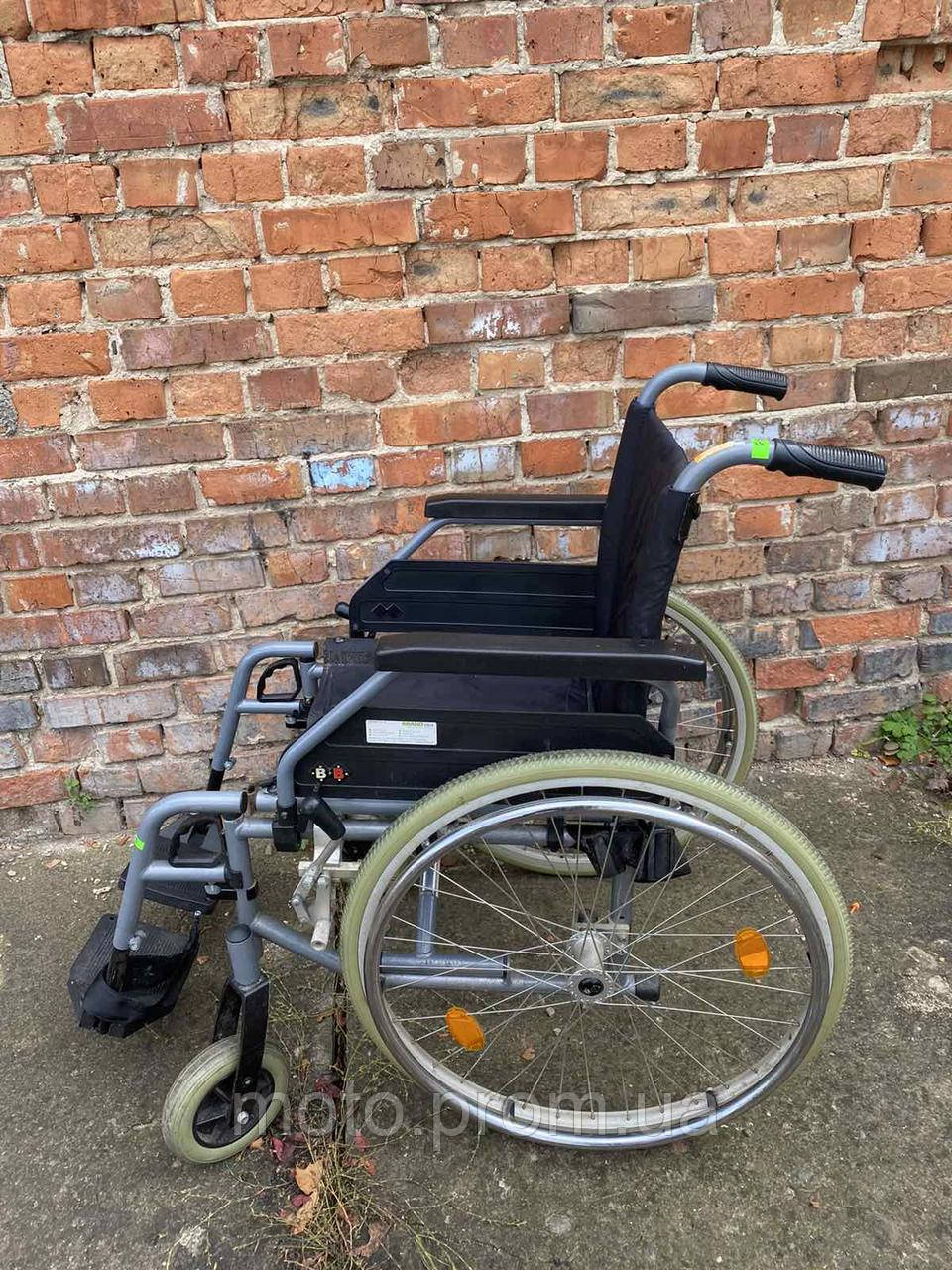 Широка інвалідна коляска Mesteca без підніжок ширина сидіння 48 см б/у без підніжок, фото 1