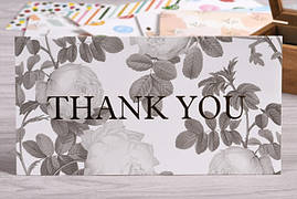 Дизайнерська подвійна листівка з тисненням 10х19 см