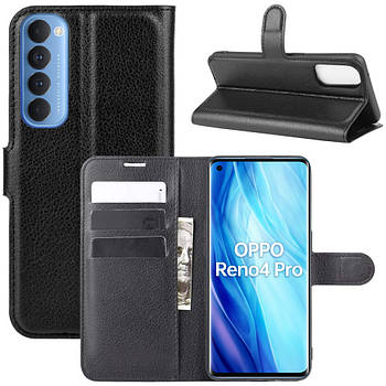 Чохол-книжка Litchie Wallet для Oppo Reno 4 Pro Black