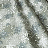 НОВОРІЧНА ДЕКОРАТИВНА ТКАНИНА для скатертин ранеров серветок і декору ЧЕРВОНИЙ КВІТКА, фото 2