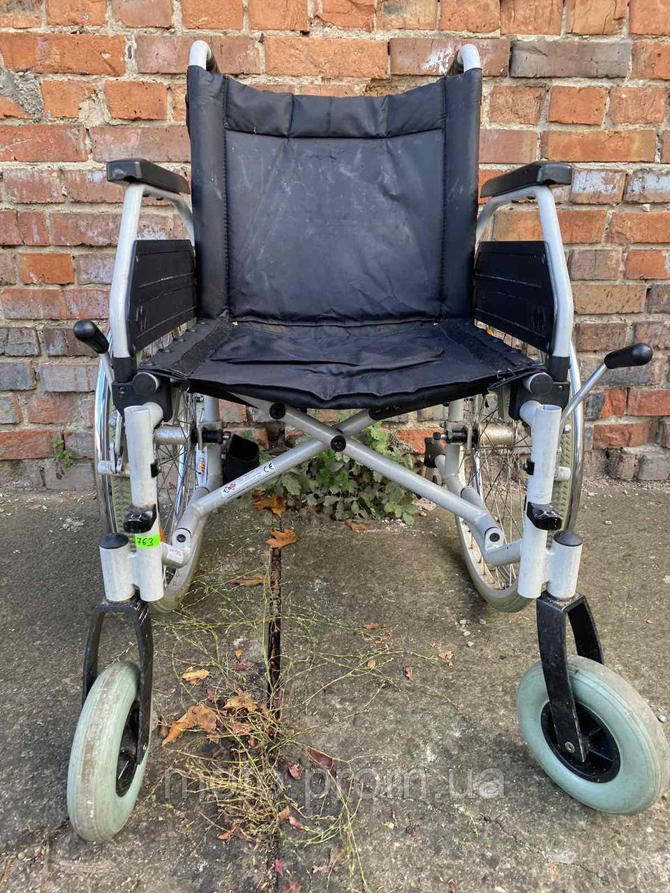 Широка інвалідна коляска Mesteca без підніжок ширина сидіння 48 см б/у без підніжок, фото 1