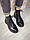 Женские демисезонные кожаные ботинки на низком ходу 36-40 р чёрный, фото 4