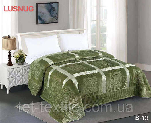 Покривало велюрове Lusnug, декоративне, стьобане, 220х240см., фото 1