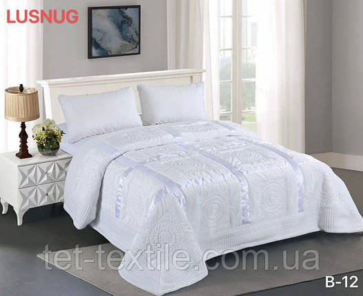 Покривало велюрове Lusnug, декоративне, стьобане, 220х240см., фото 1