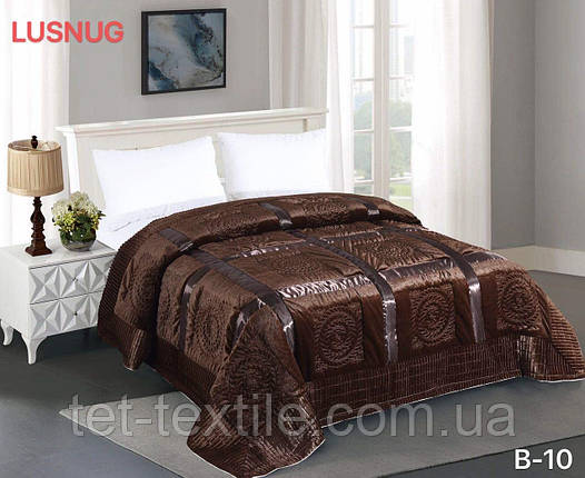 Покривало велюрове Lusnug, декоративне, стьобане, 220х240см., фото 1