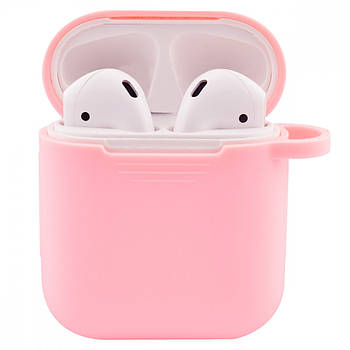 Чохол Silicone Case Soft для AirPods Pink (05) рожевий