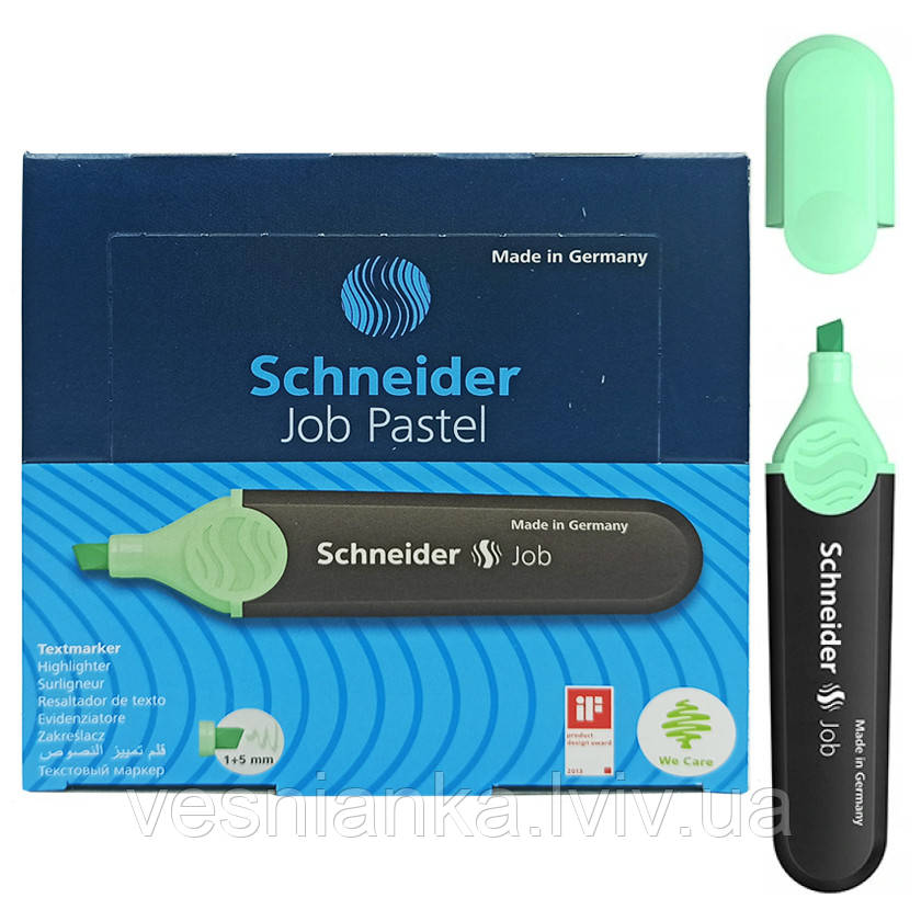 Маркер текстовий пастельний 1-5 мм. М'ятний Job Schneider