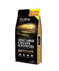 Сухий корм для дорослих собак великих порід Profine Adult Large Chicken з куркою та картоплею 15 кг (170541)