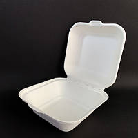 УЦІНКА - Коробка (ланчбокс) для бенто-торту з біоматеріалу 150х150х80 мм. (10 шт.)