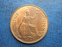 Монета 1 пенни Великобритания 1967