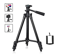 Универсальный штатив для фотоаппарата и телефона c уровнем Tripod TF-3120 с чехлом