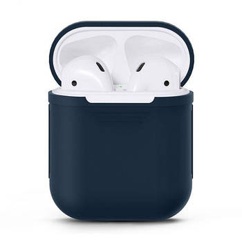 Чохол Silicone Case Soft для AirPods Dark Blue (28) темно-синій