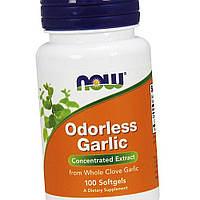 Екстракт часникового масла NOW Foods Odorless Garlic 100 гел капс