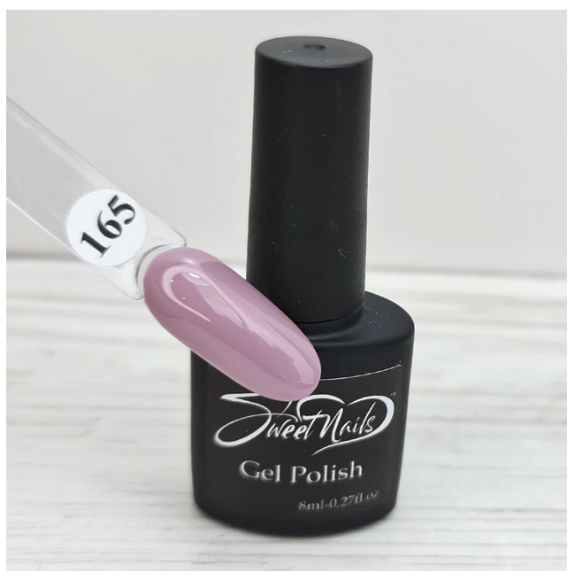 Гель лак для нігтів бузково рожевий №165 8мл Sweet Nails