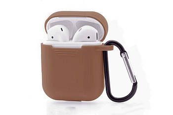 Чохол Silicone Case Soft для AirPods Dark Brown (42) темно-коричневий