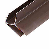 Пластикові декоративні панелі ПВХ Люкс коричневі Ріко(Riko) 100*8*2700 мм, фото 9