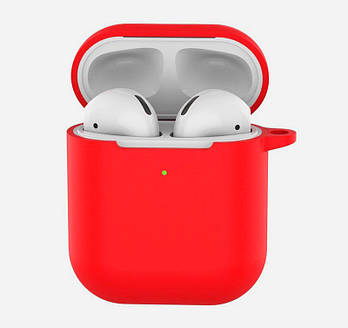 Чохол Silicone Case Soft для AirPods Red (24) червоний