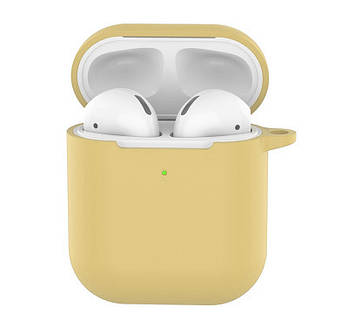 Чохол Silicone Case Soft для AirPods Antique White (19) молочний