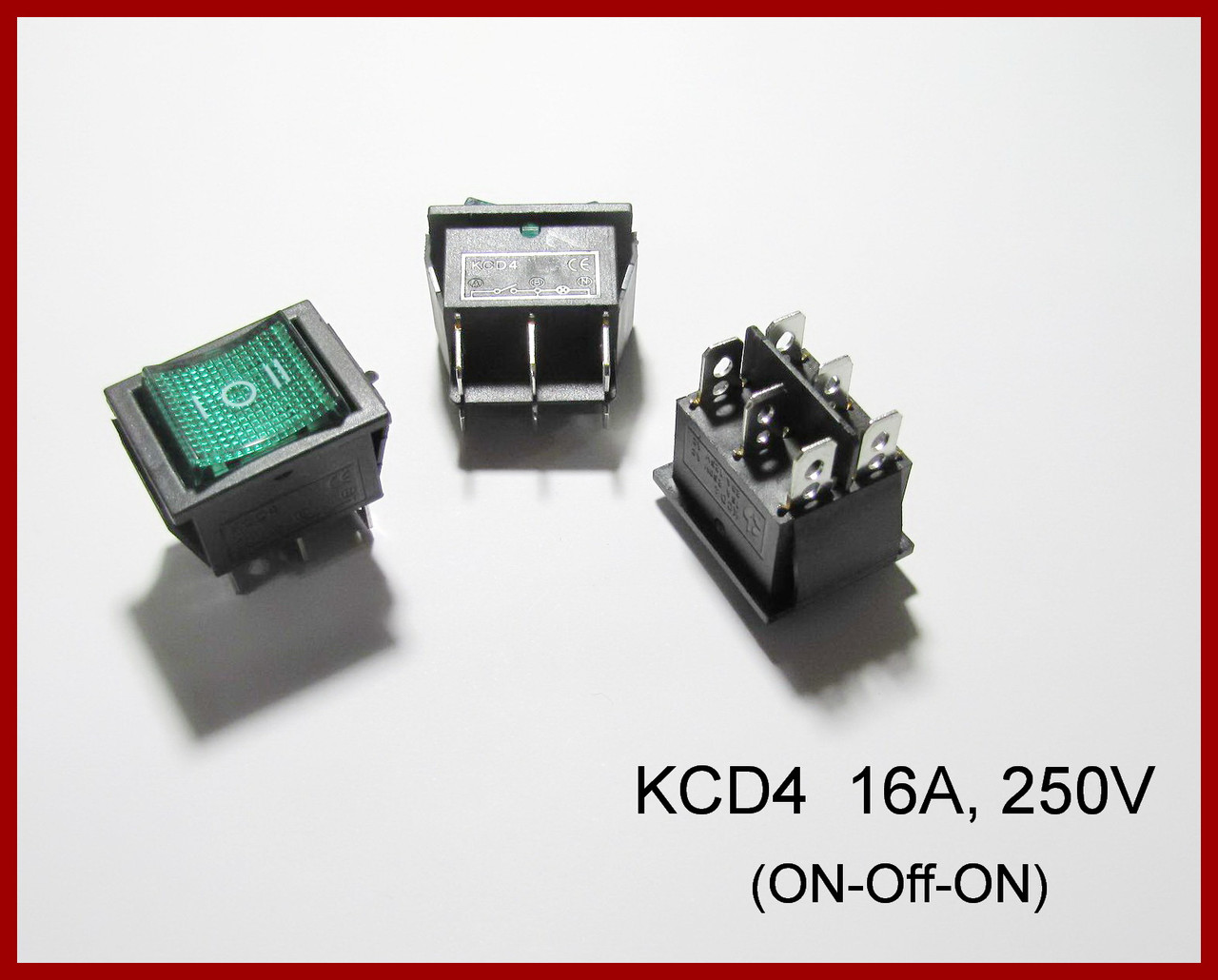 Перемикач KCD4, 250V,16A.